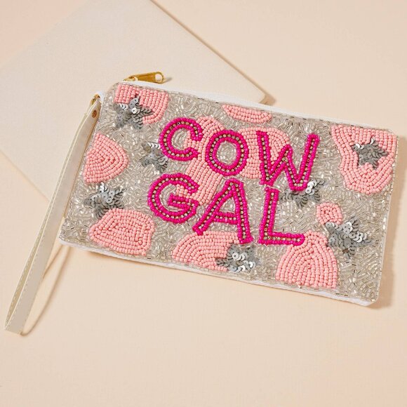 COWGAL Beaded Coin Purse - Picture 1 of 3